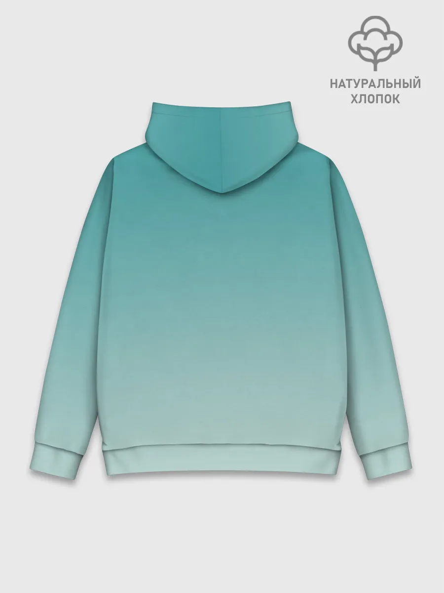 Худи мужской база хлопок / котик на подстилке