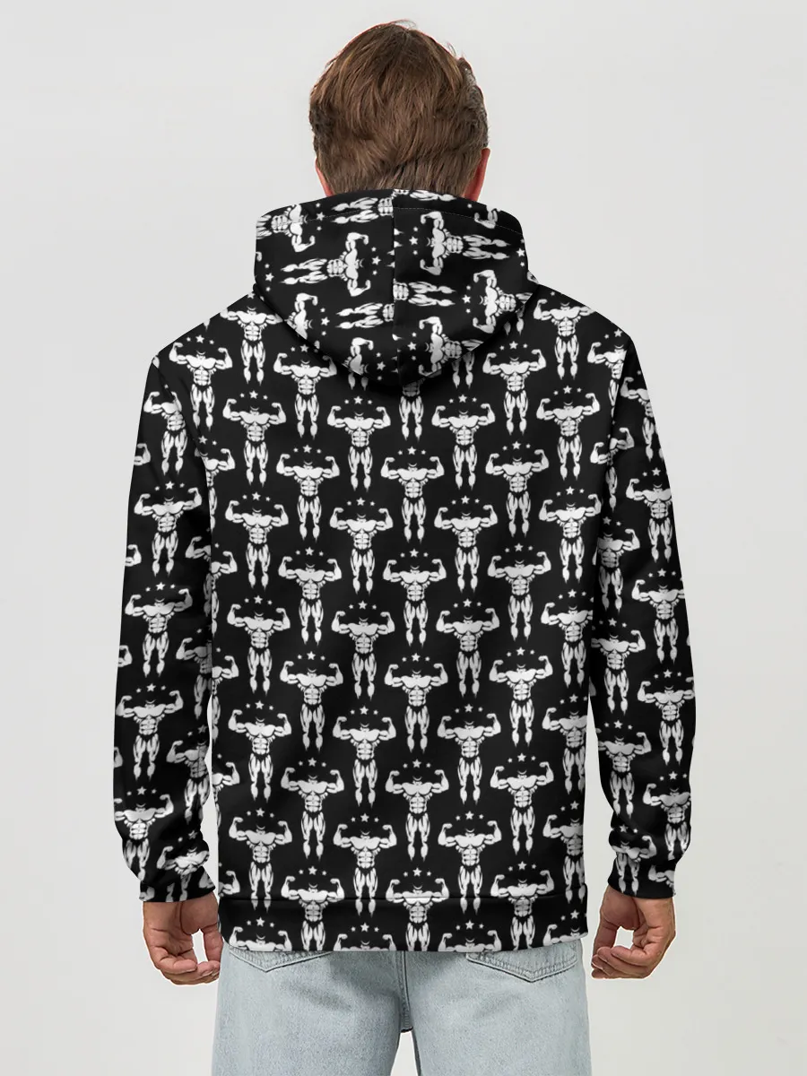 Худи мужской база хлопок / Фитнес