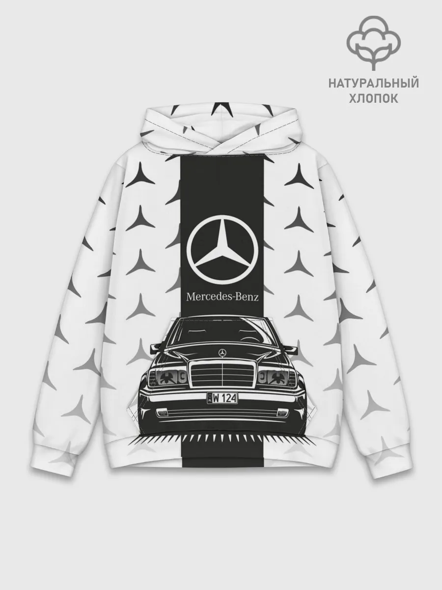 Худи мужской база хлопок / MERCEDES BENZ