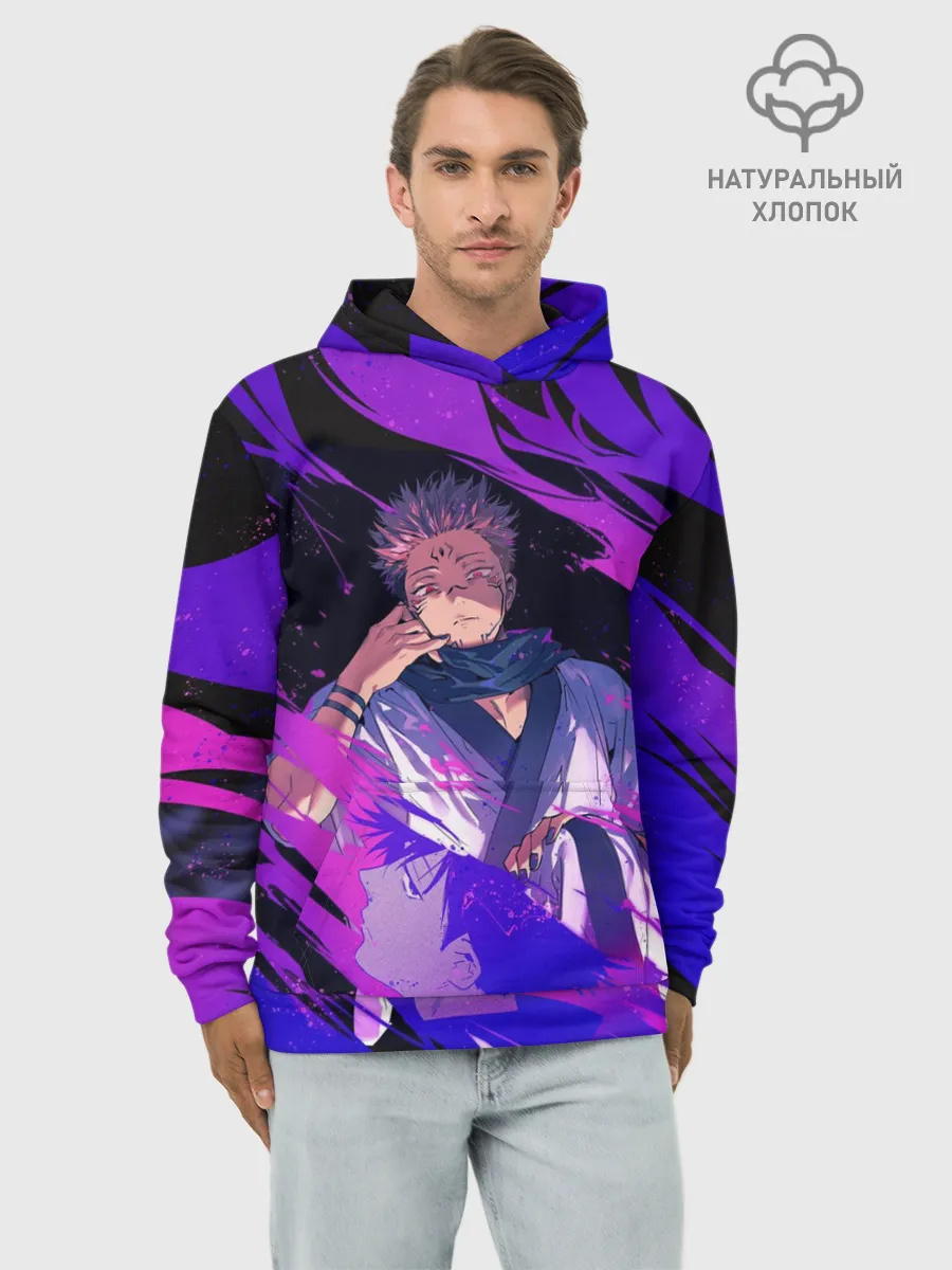 Худи мужской база хлопок / Магическая битва