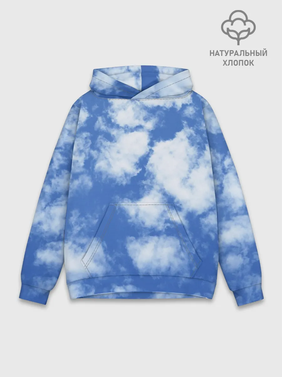 Худи мужской база хлопок / ОБЛАКА