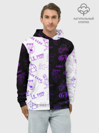 Худи мужской база хлопок / LIL PEEP