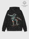 Худи мужской база хлопок / Космонавт На Скейтборде