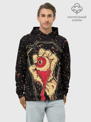 Худи мужской база хлопок / Вырванный Глаз