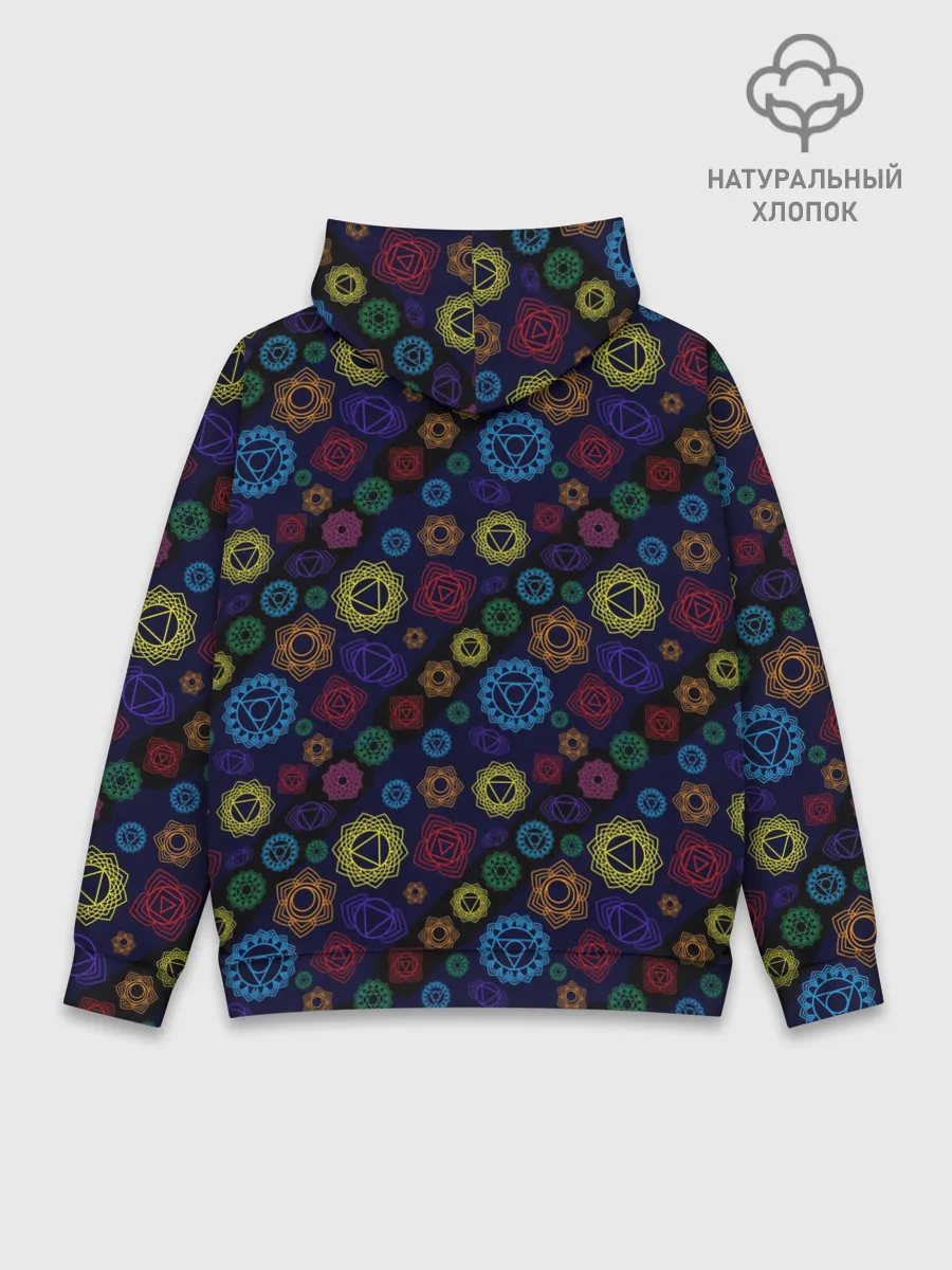 Худи мужской база хлопок / Чакры