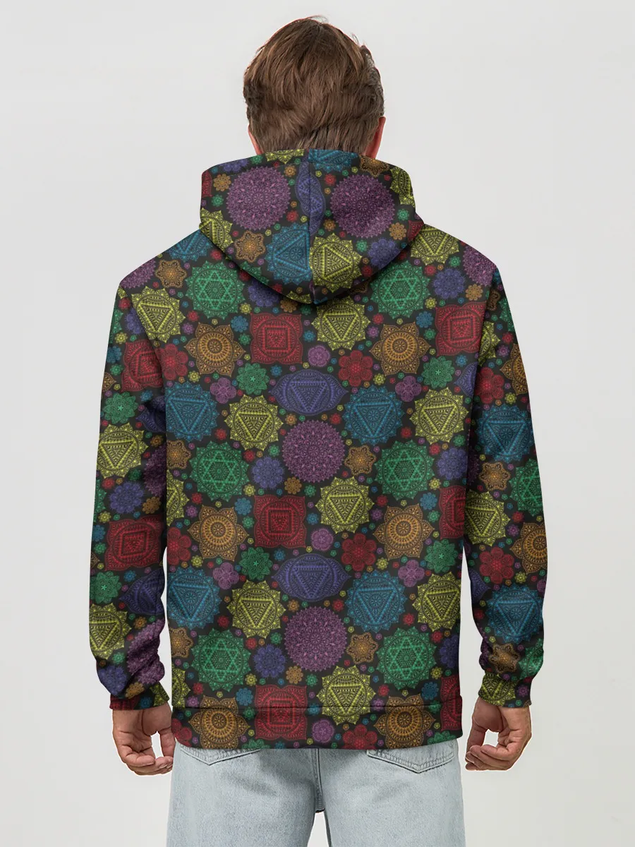 Худи мужской база хлопок / Чакры