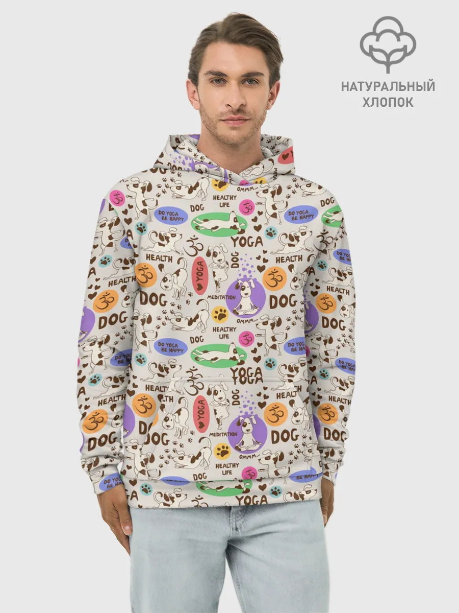 Худи мужской база хлопок / Йога