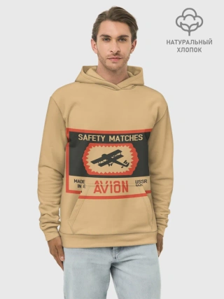 Худи мужской база хлопок / Спички