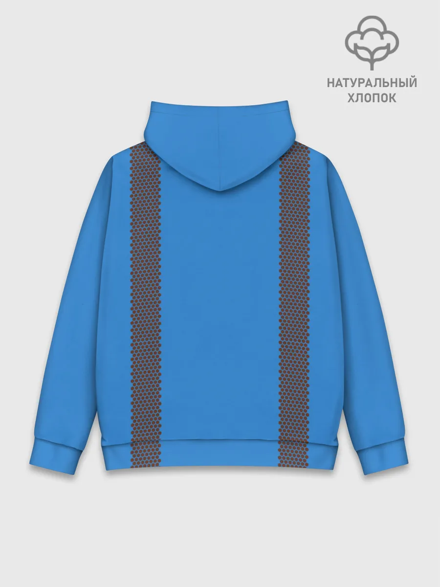 Худи мужской база хлопок / Спички blue