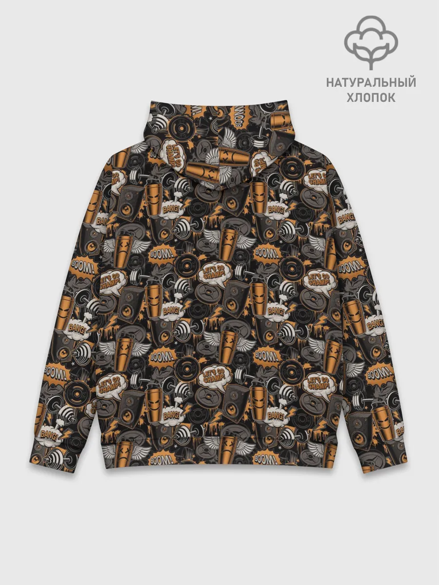 Худи мужской база хлопок / Качалка