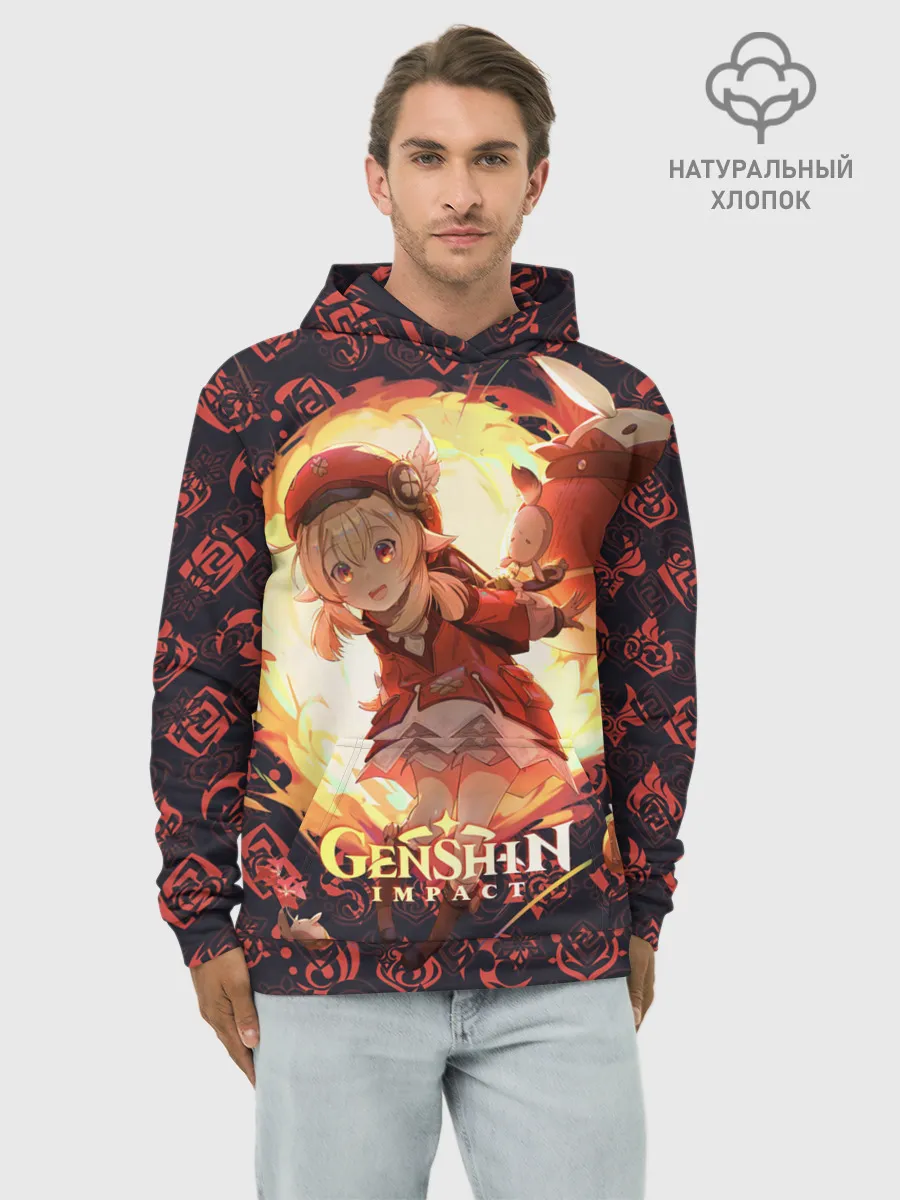 Худи мужской база хлопок / Genshin Impact
