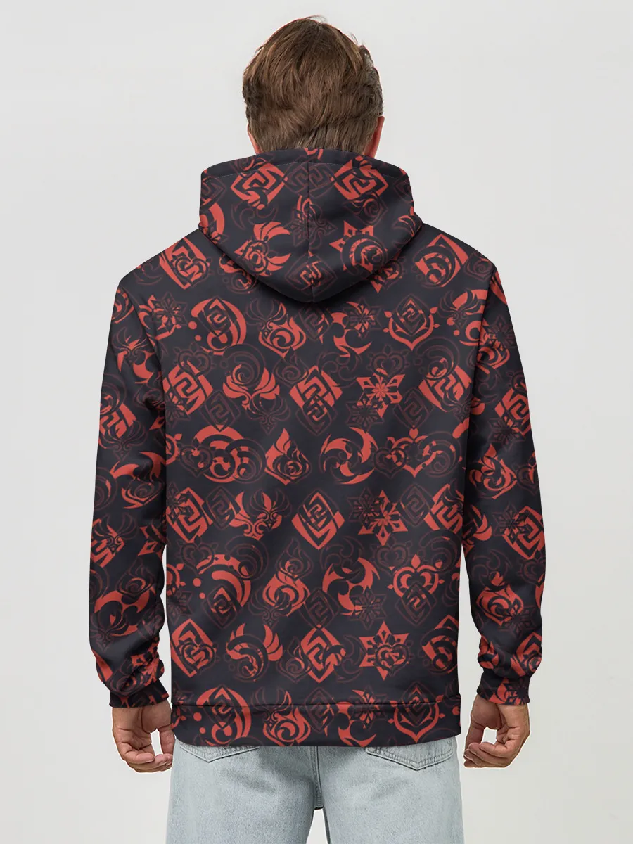 Худи мужской база хлопок / Genshin Impact