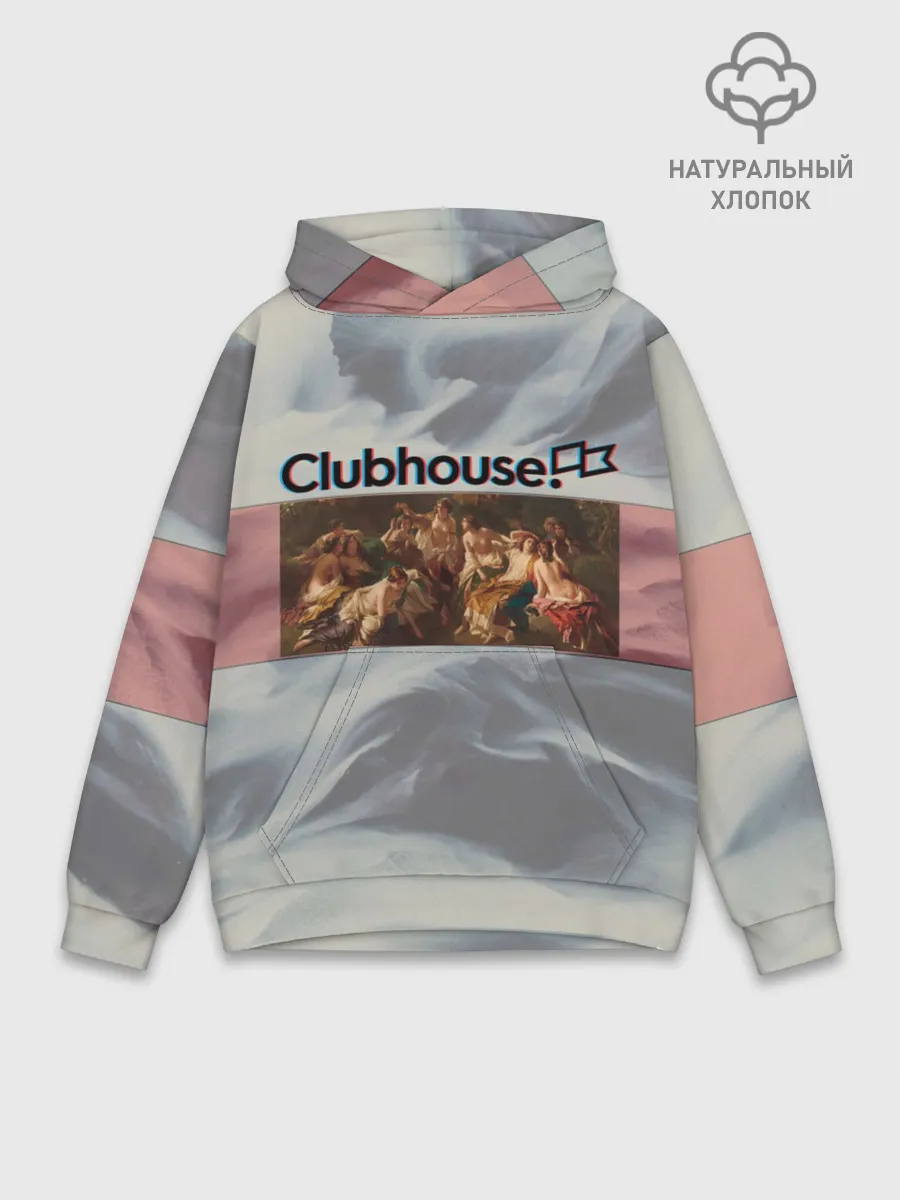 Худи мужской база хлопок / Clubhouse Welcome | Клабхаус