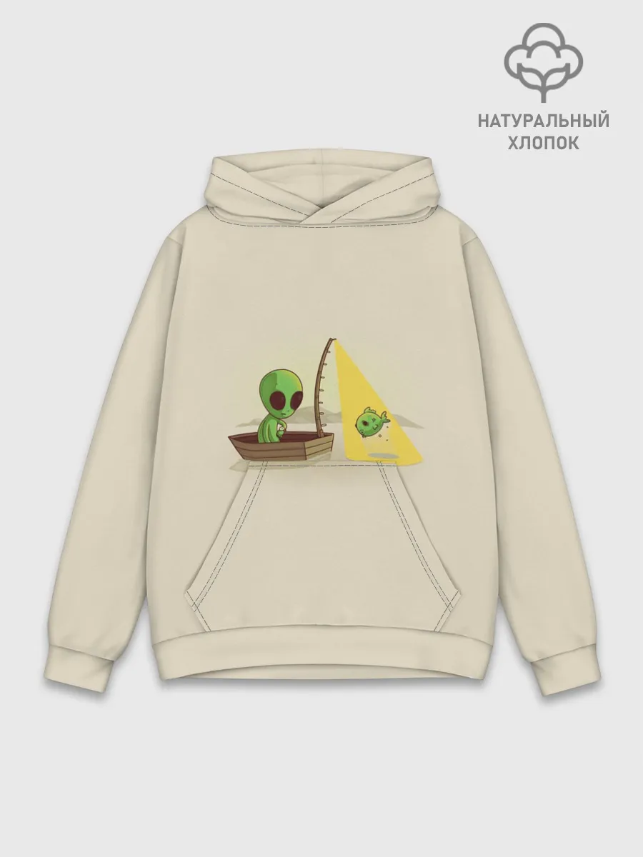 Худи мужской база хлопок / Alien Fishing