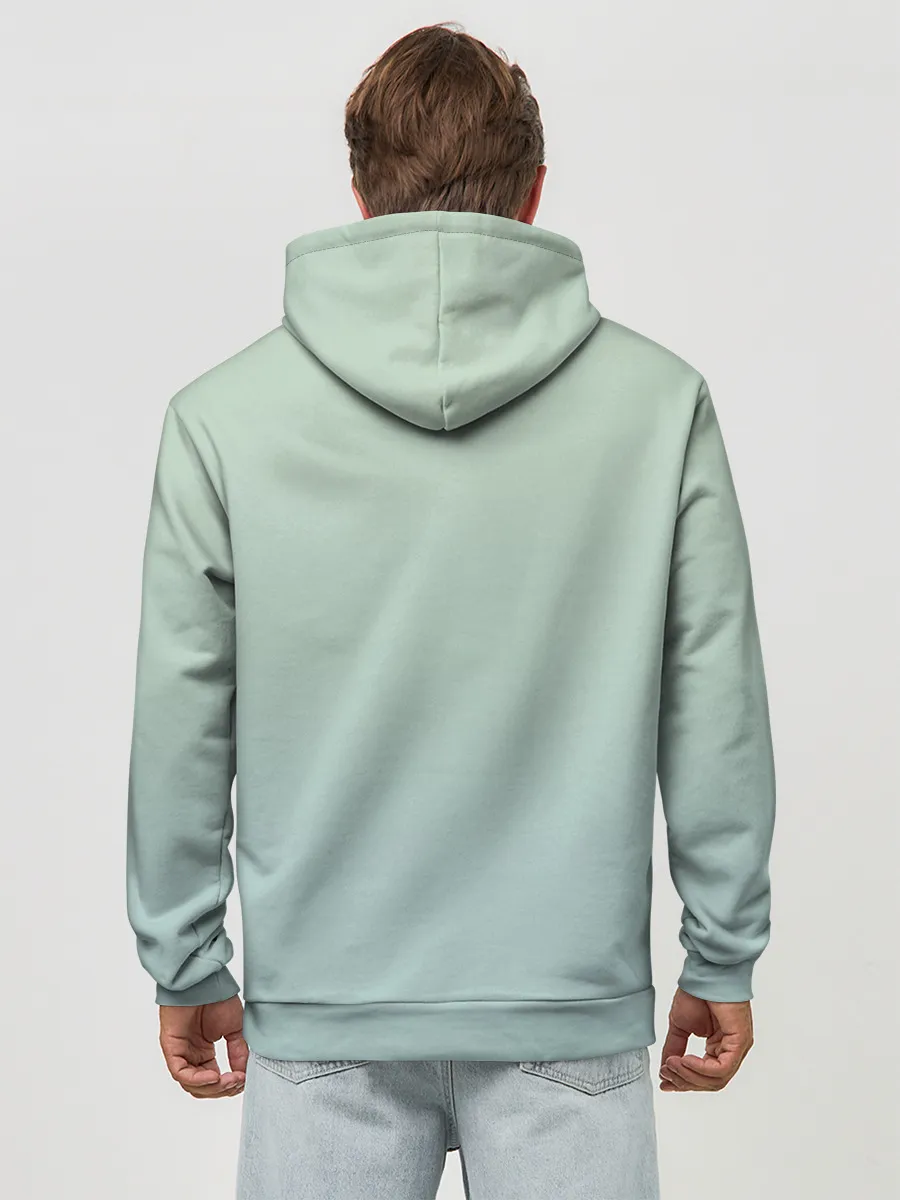 Худи мужской база хлопок / акварельные панды