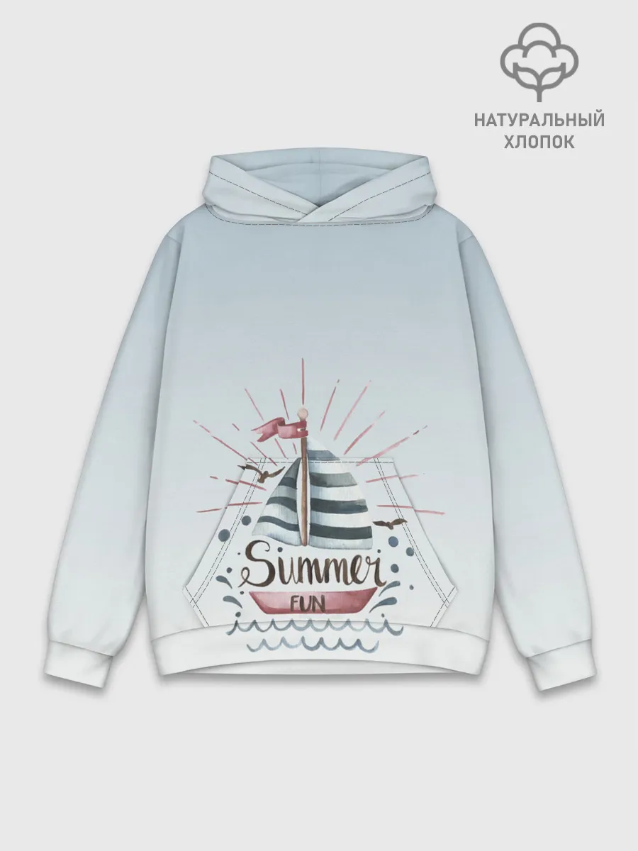 Худи мужской база хлопок / кораблик лето