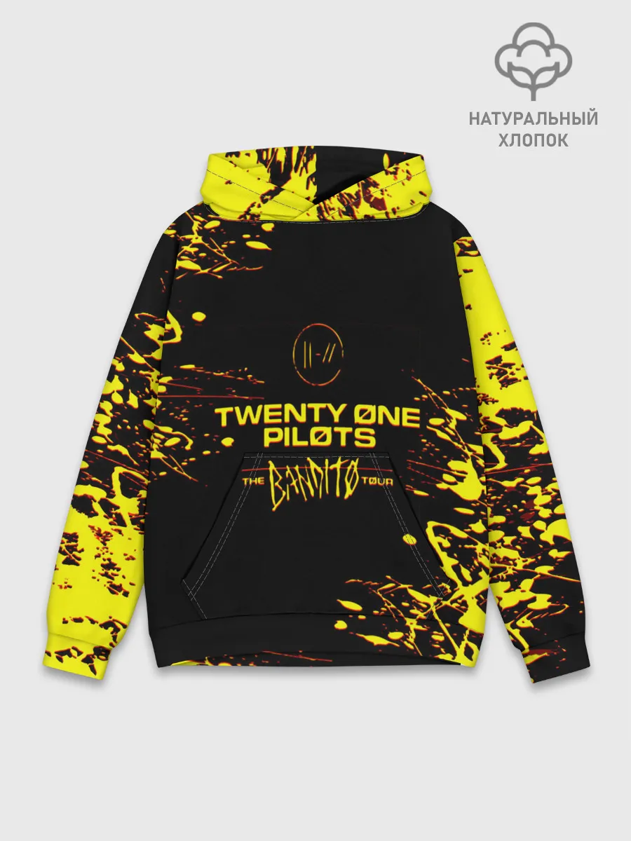 Худи мужской база хлопок / TWENTY ONE PILOTS TOP.
