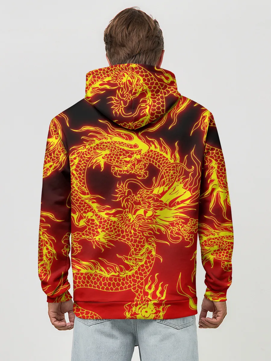 Худи мужской база хлопок / ДРАКОН