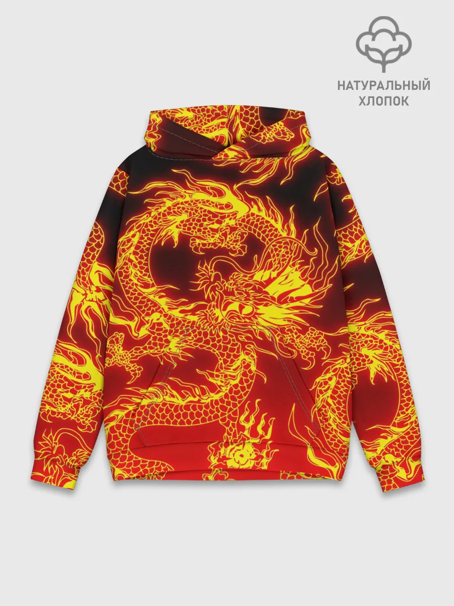 Худи мужской база хлопок / ДРАКОН