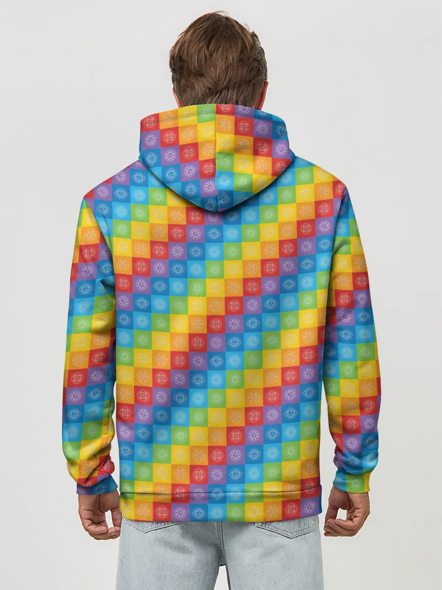 Худи мужской база хлопок / Чакры