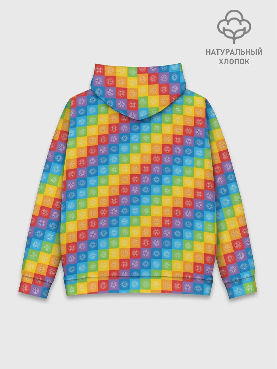 Худи мужской база хлопок / Чакры