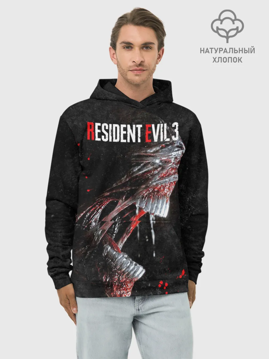 Худи мужской база хлопок / RE3 | Nemesis