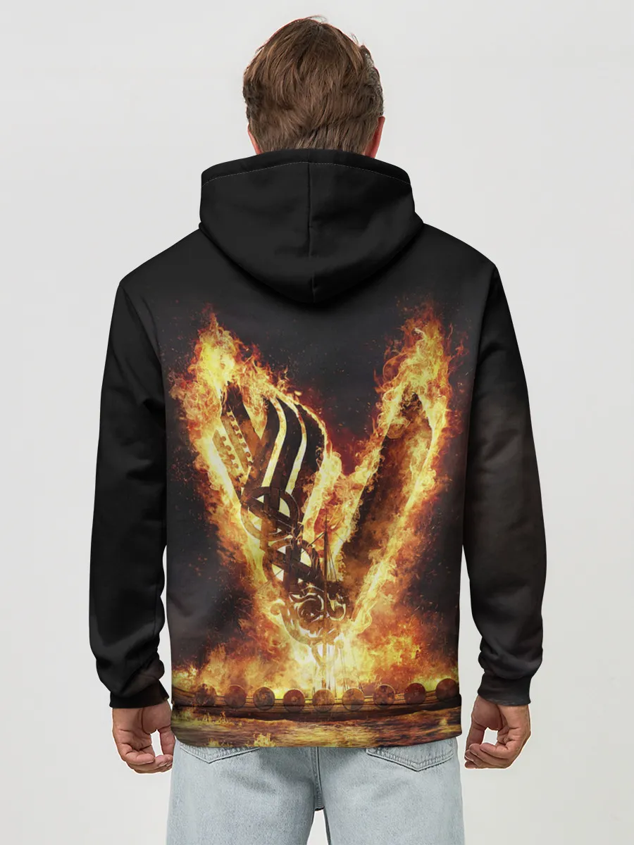 Худи мужской база хлопок / ВИКИНГИ | VIKINGS | V