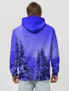 Худи мужской база хлопок / Зимний лес