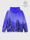 Худи мужской база хлопок / Зимний лес