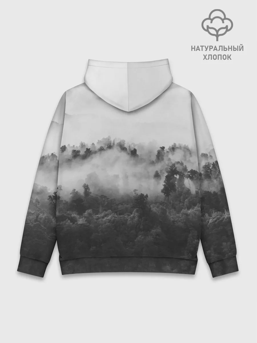 Худи мужской база хлопок / Лес