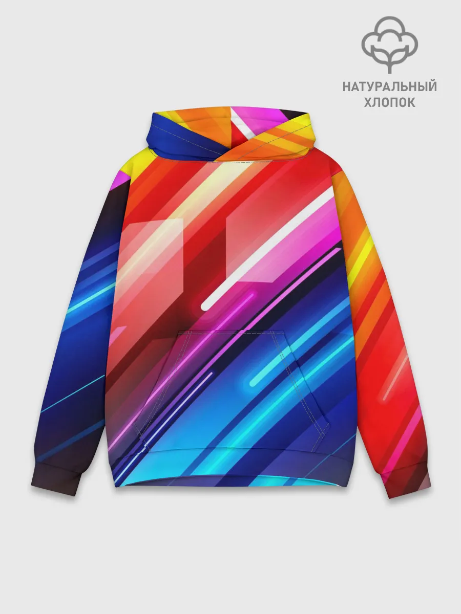 Худи мужской база хлопок / НЕОН