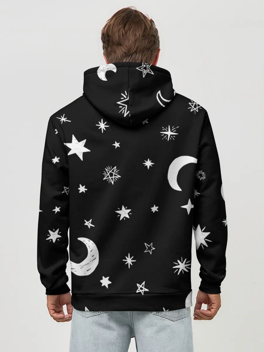 Худи мужской база хлопок / Звездное небо