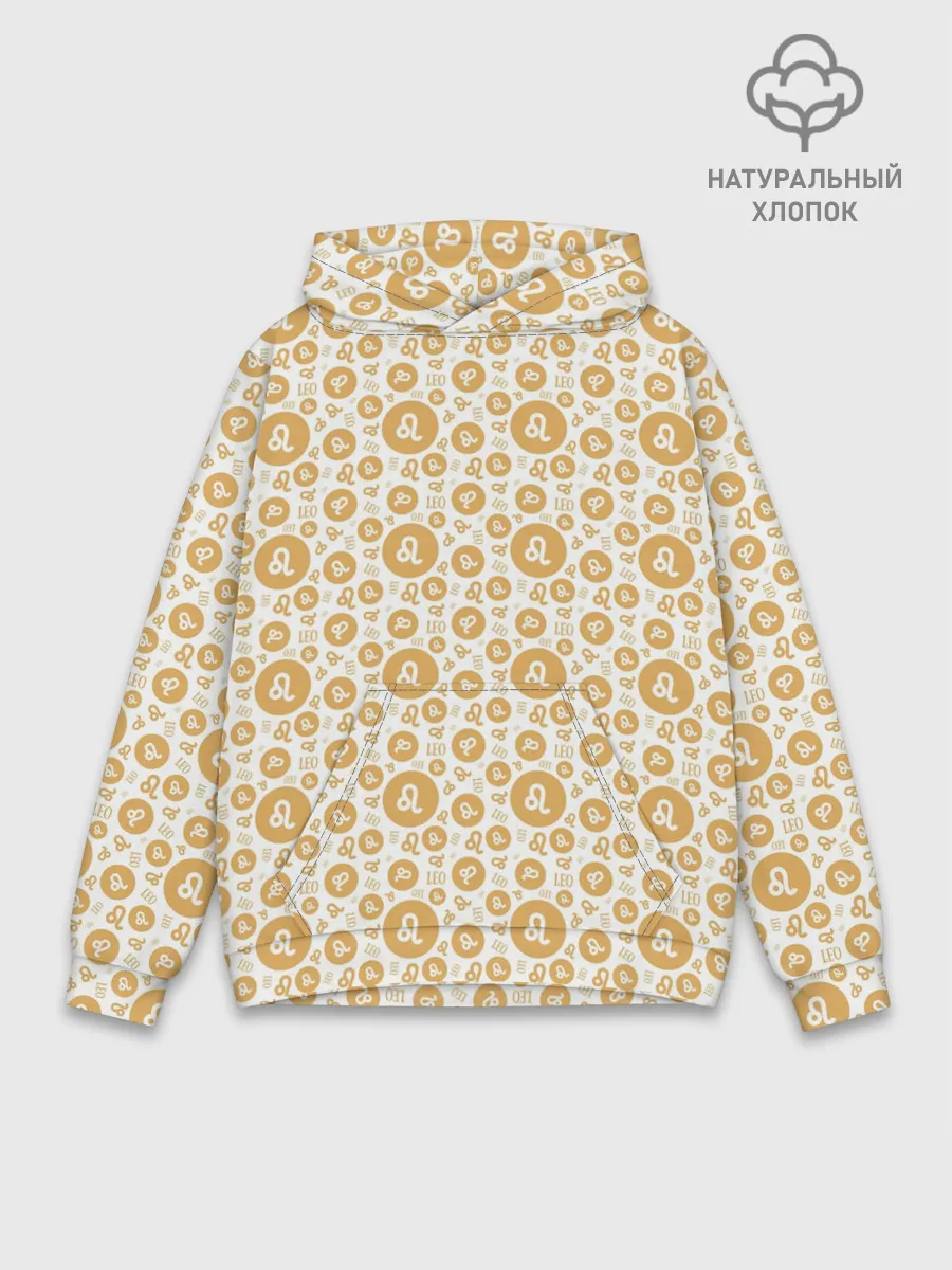 Худи мужской база хлопок / Лев