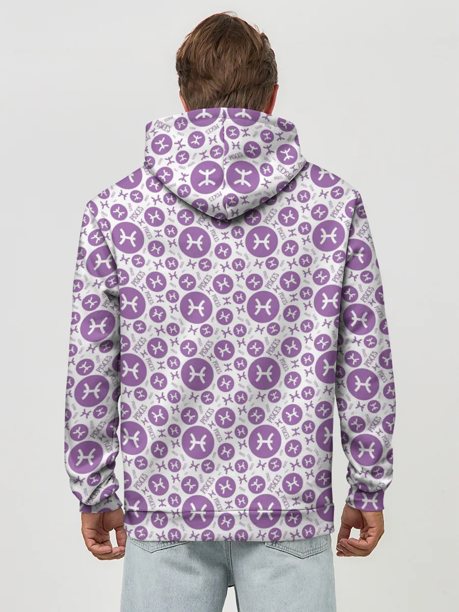 Худи мужской база хлопок / Рыбы