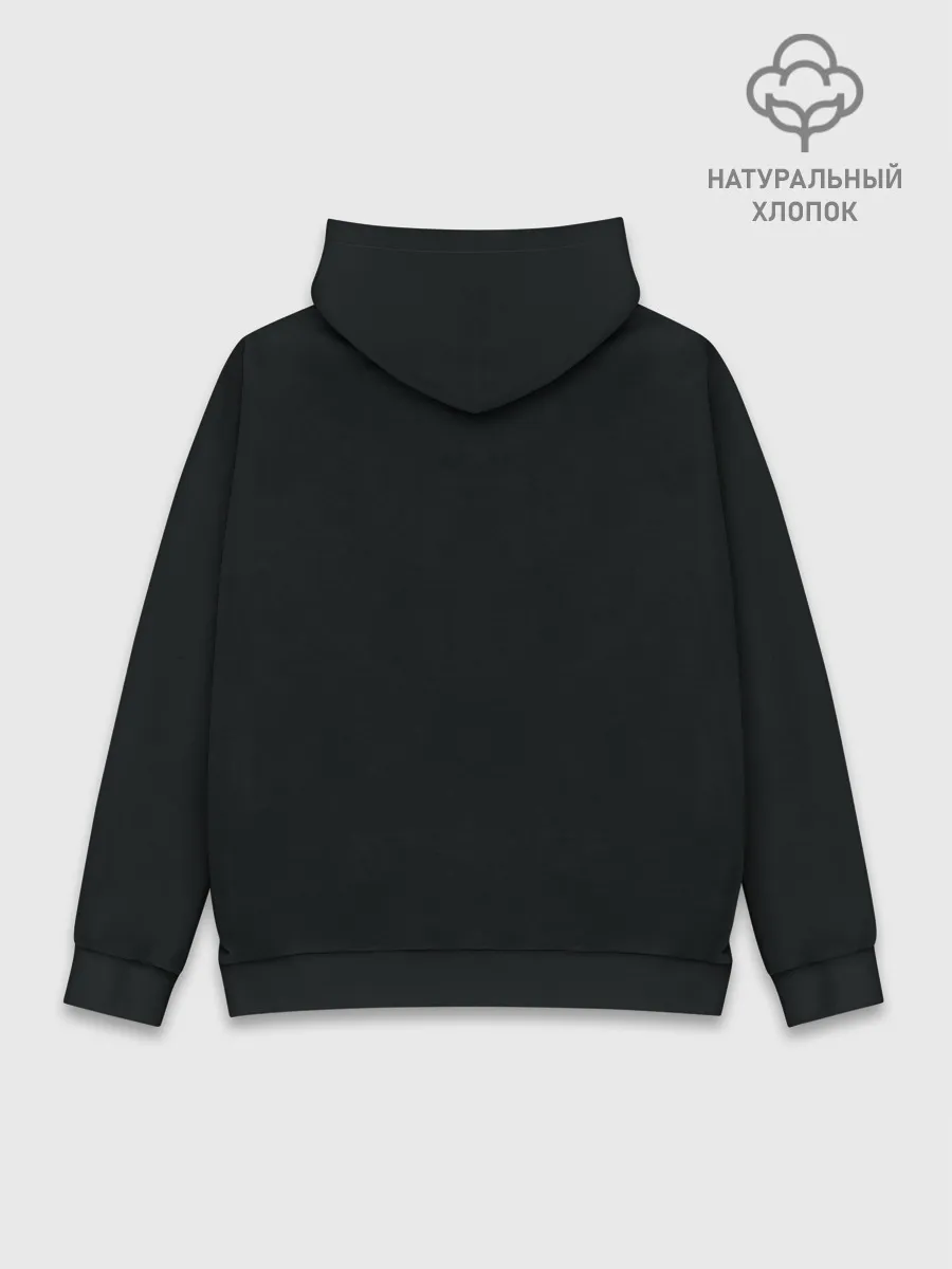 Худи мужской база хлопок / Asuka Langle Black