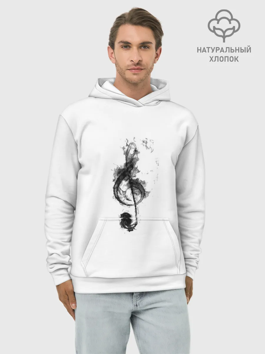 Худи мужской база хлопок / Ключ из дыма