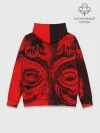 Худи мужской база хлопок / BLACK RED DRAGONS TATOO
