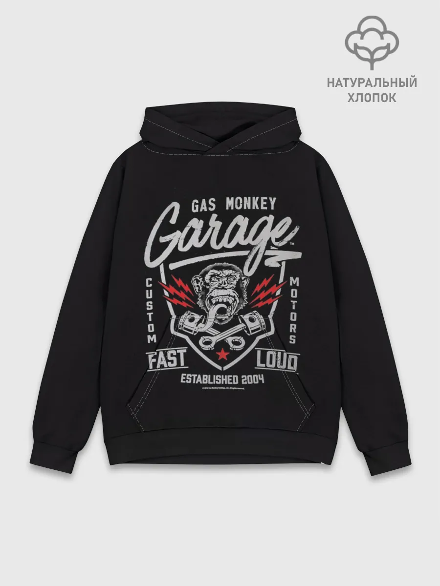 Худи мужской база хлопок / Gas Monkey Garage