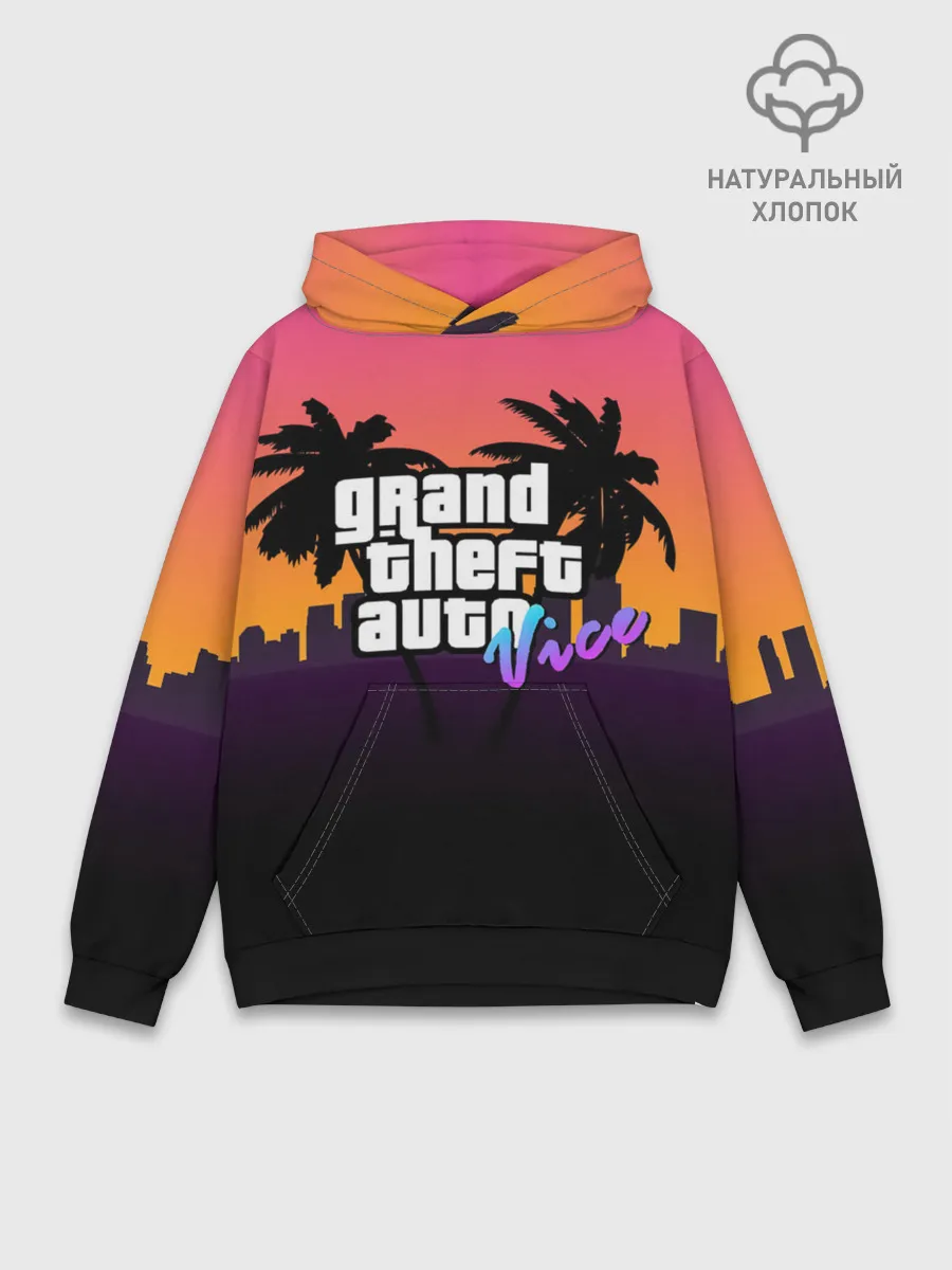 Худи мужской база хлопок / Grand Theft Auto vice