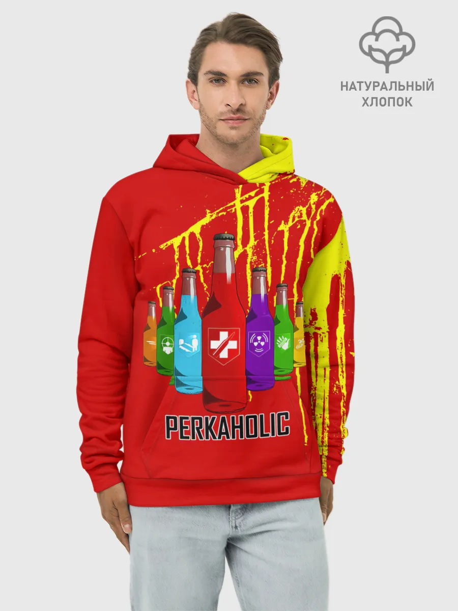Худи мужской база хлопок / PERKAHOLIC