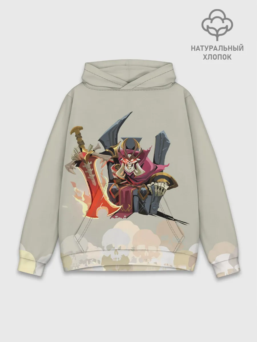 Худи мужской база хлопок / Король | Dota 2