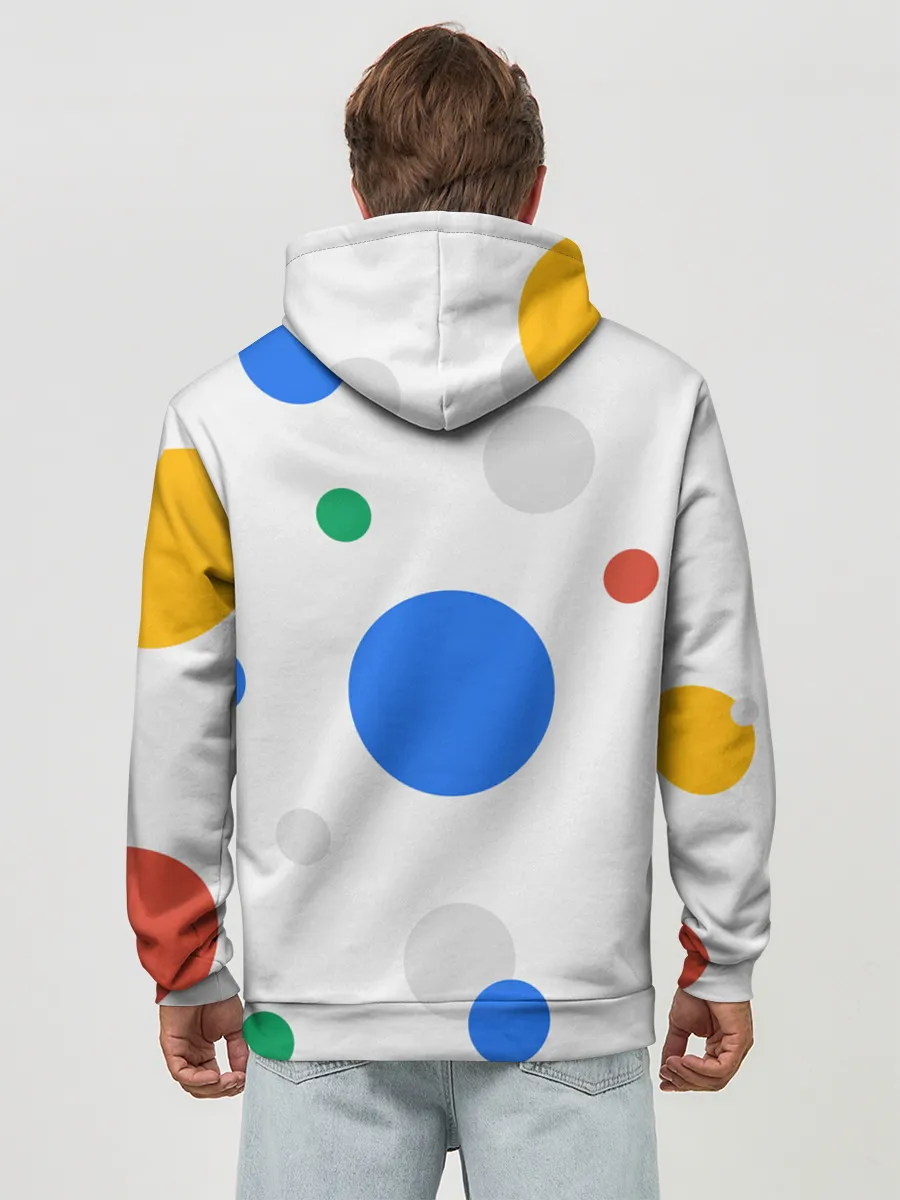 Худи мужской база хлопок / Цветной горох