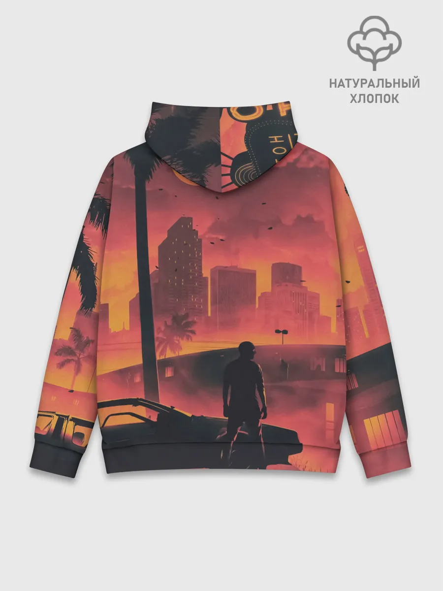 Худи мужской база хлопок / MY GUN IS MUCH BIGGER THAN YOU