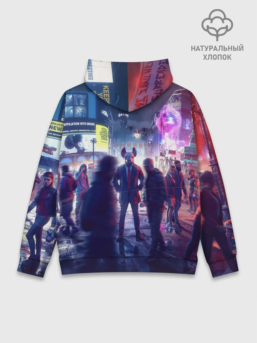 Худи мужской база хлопок / Watch dogs: Legion