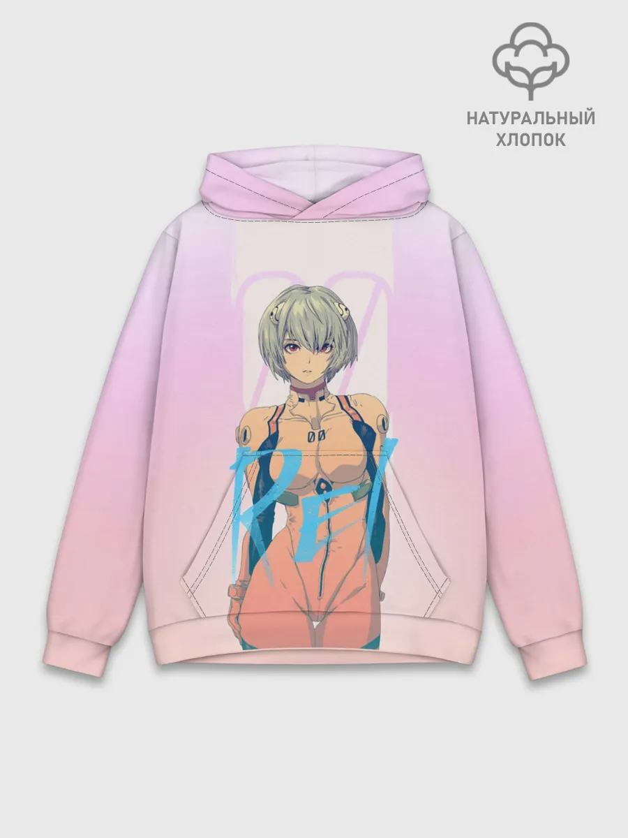Худи мужской база хлопок / Rei Ayanami