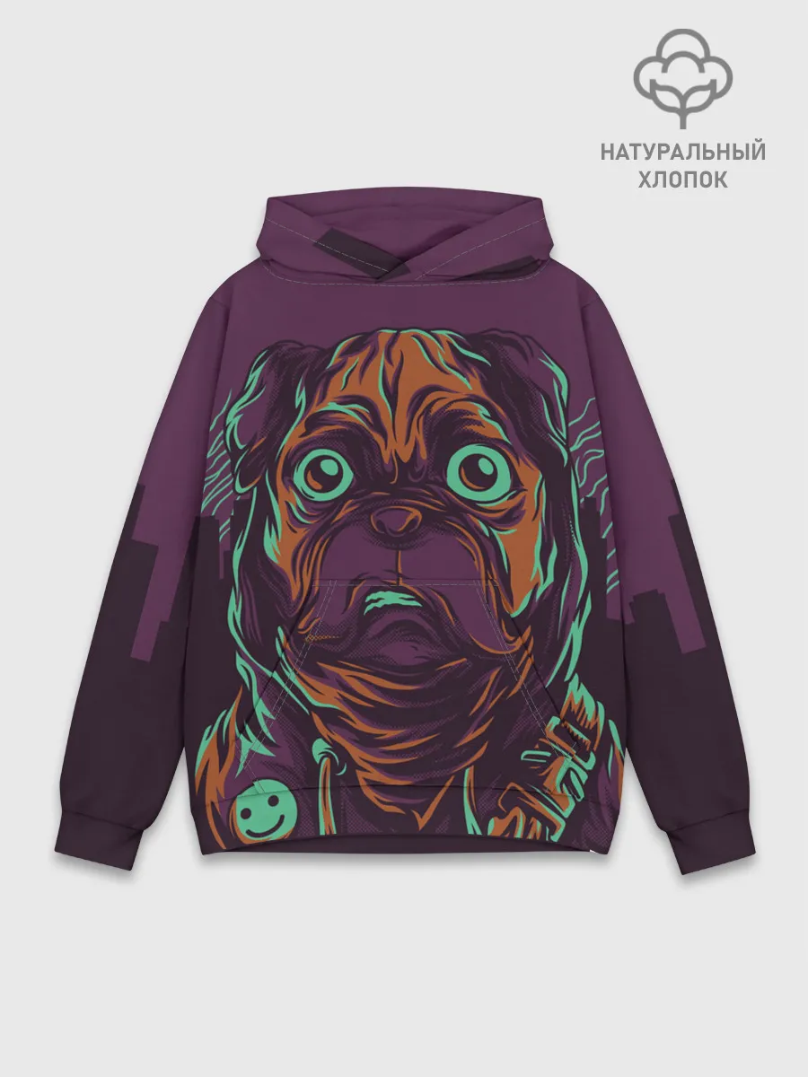 Худи мужской база хлопок / Собака