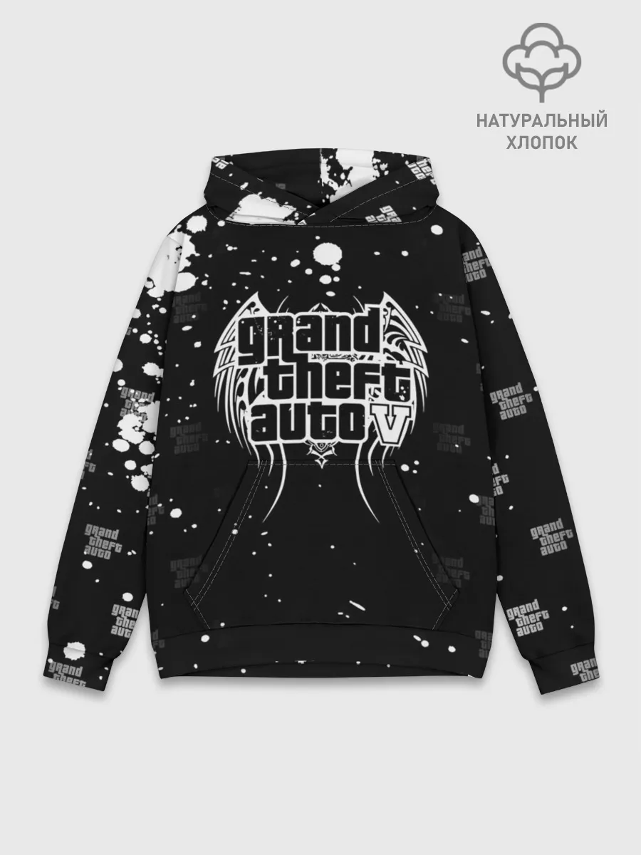 Худи мужской база хлопок / Grand Theft Auto крылья