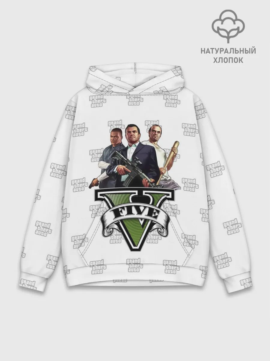 Худи мужской база хлопок / Grand Theft Auto FIVE