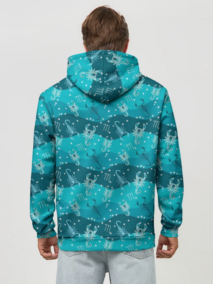 Худи мужской база хлопок / Скорпион