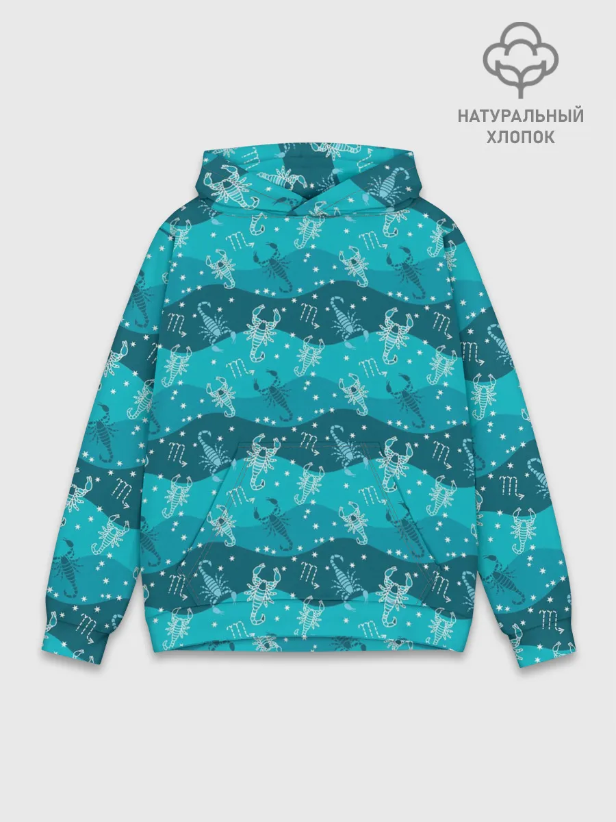 Худи мужской база хлопок / Скорпион